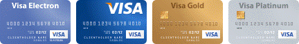 Оплата по кредитным картам VISA